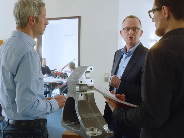 Besprechungssituation in den Räumen der ITB