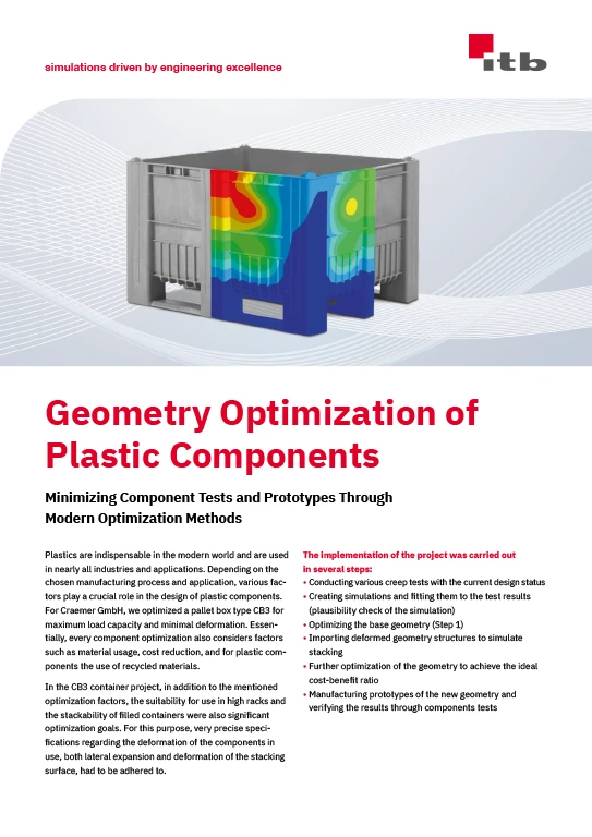 Geometry Optimization of Plastic Components