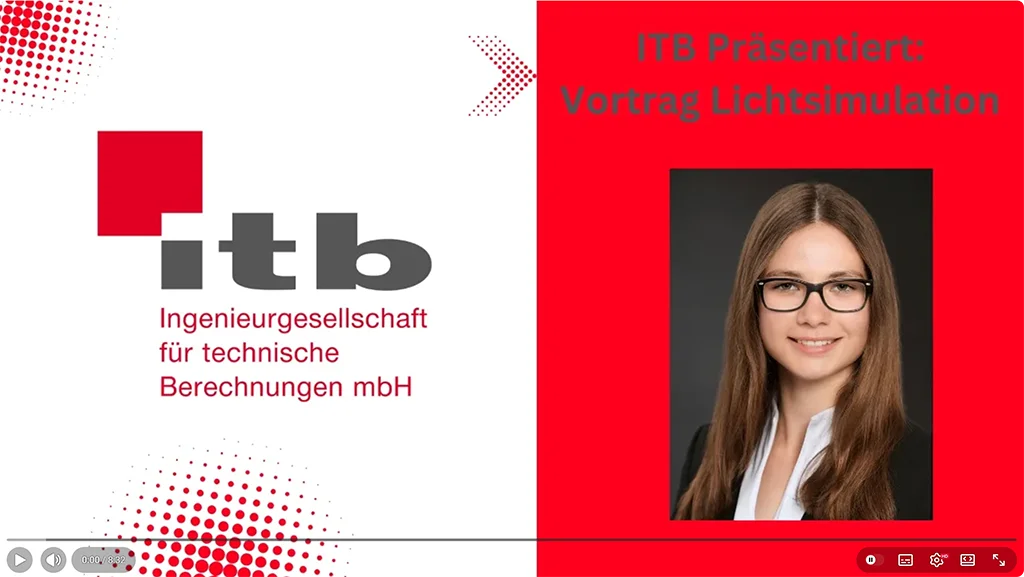 Kurzvortrag von Svenja Potthast zum Thema Lichtsimulation auf YouTube.